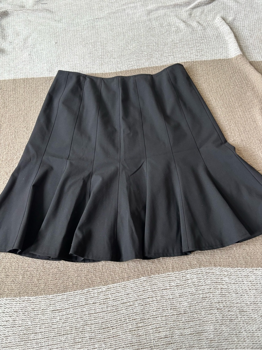 Alfani Black Circle Skirt with Flared Panels
